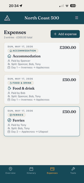 Shared expenses
